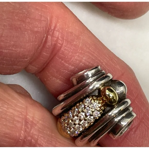 Lagos vintage diamond pendant - Picture 7 of 8